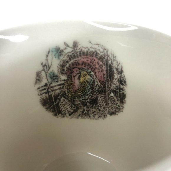 2 New Johnson Brothers Turkey Mugs Thanksgiving Set His Majesty Coffee Cups - Picture 4 of 11
